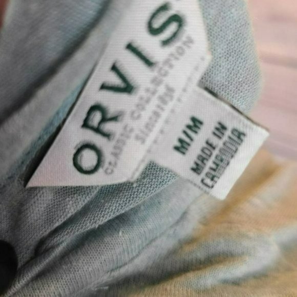 ♡3/$30♡ Orvis 3/4 Length Sleeve V-neck Top - Picture 3 of 5